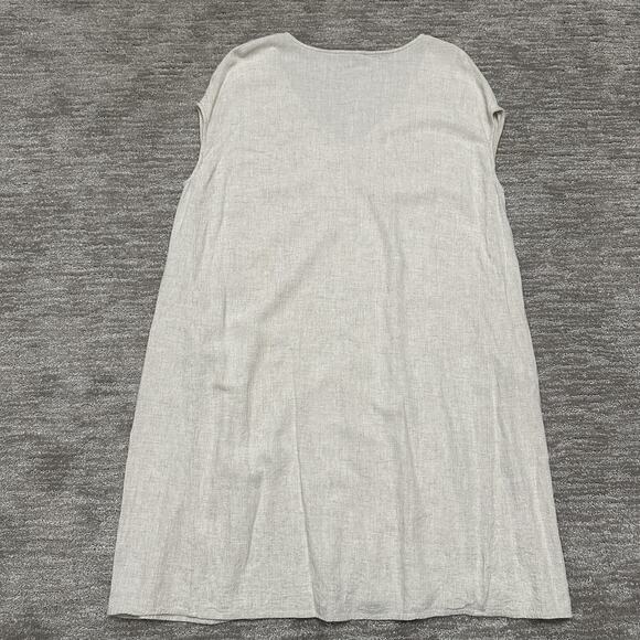 Grade & Gather Dress Womens Small Medium Linen Blend Sleeveless Pockets Flowy - Picture 5 of 11